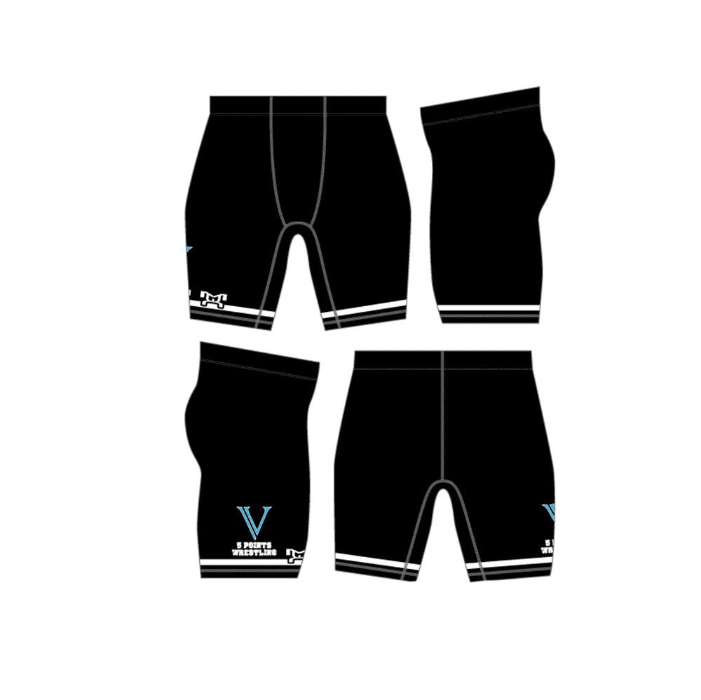 5 Points Wrestling Club Custom Compression Shorts