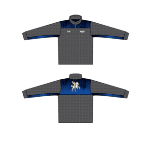 Roosevelt HS Roughriders Custom Heathered Quarter Zip (Heathered fabric may vary in color & texture)