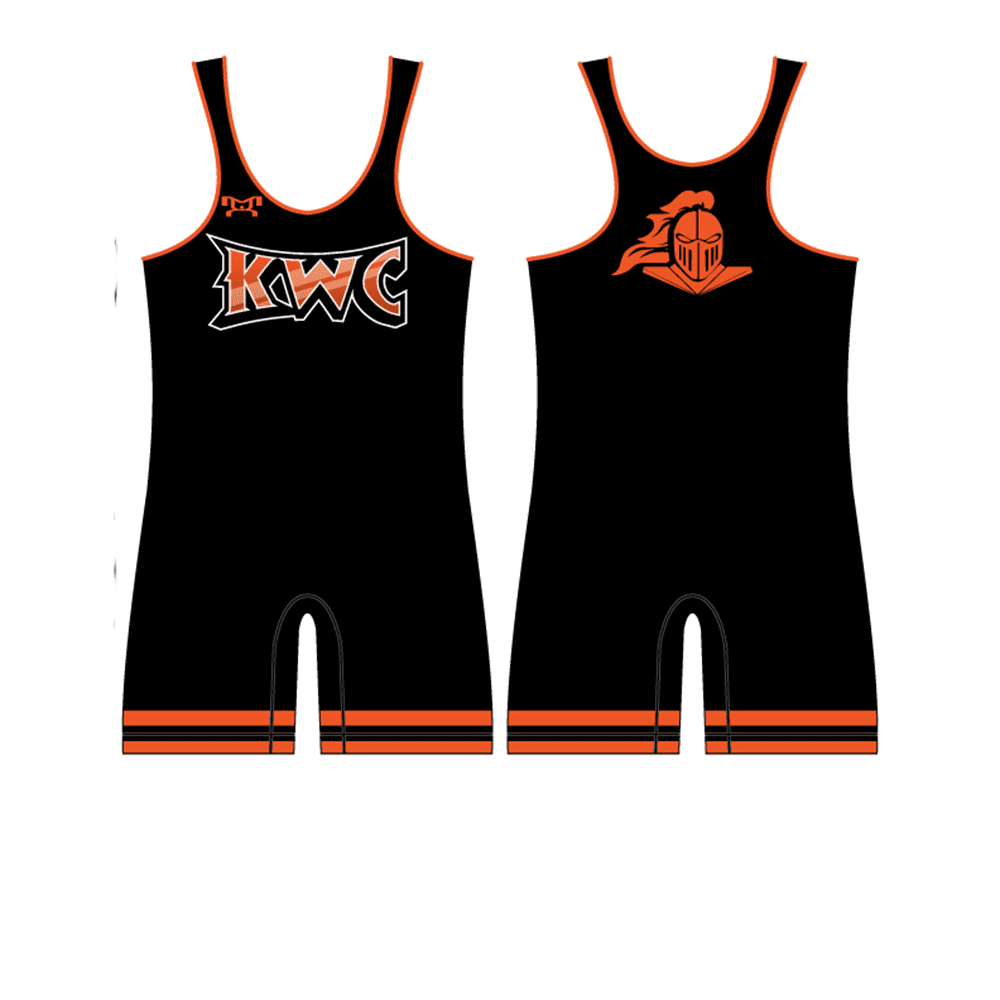 Knightmare Wrestling Black Custom Singlet
