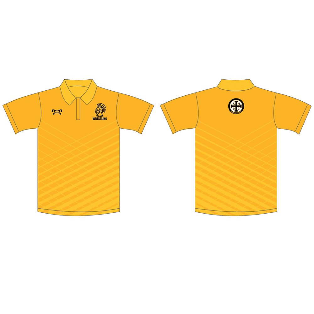 McQuaid HS Custom Polo Gold Shirt