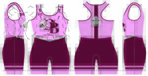 DOBYNS BENNETT WRESTLING Women's Maroon Singlet