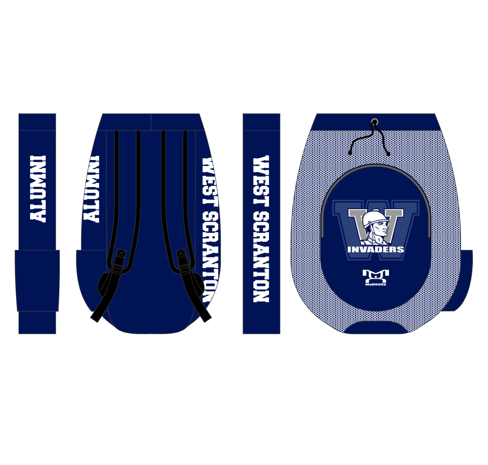 West Scranton Wrestling Alumni Sublimated Custom Gear Bag