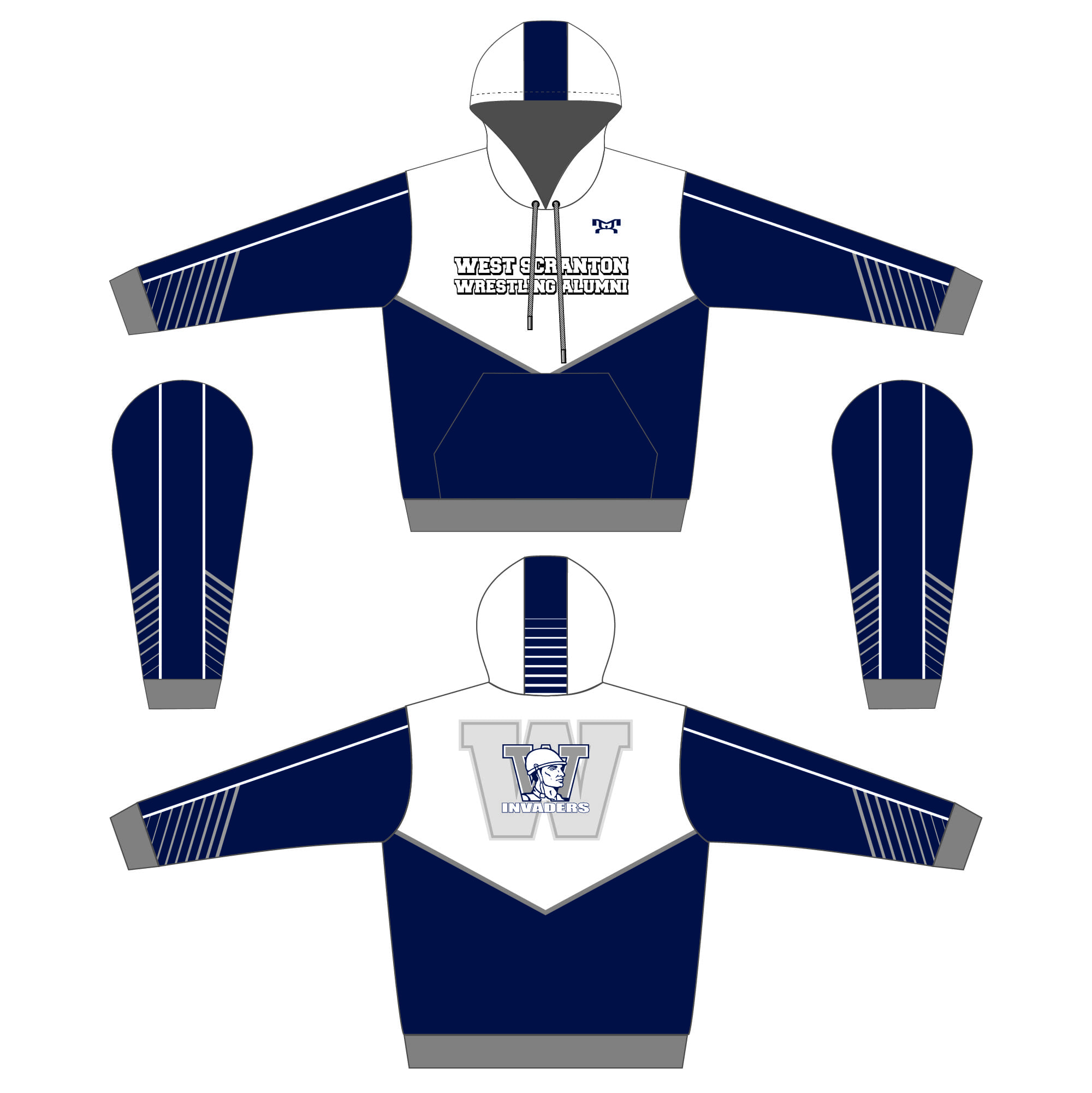 West Scranton Wrestling Alumni Sublimated Hoodie