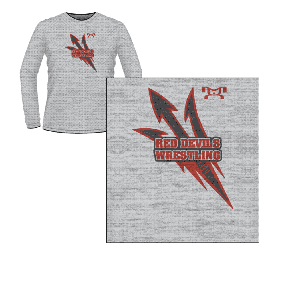 Lowell Red Devils Custom Sublimated Decal Long Sleeve
