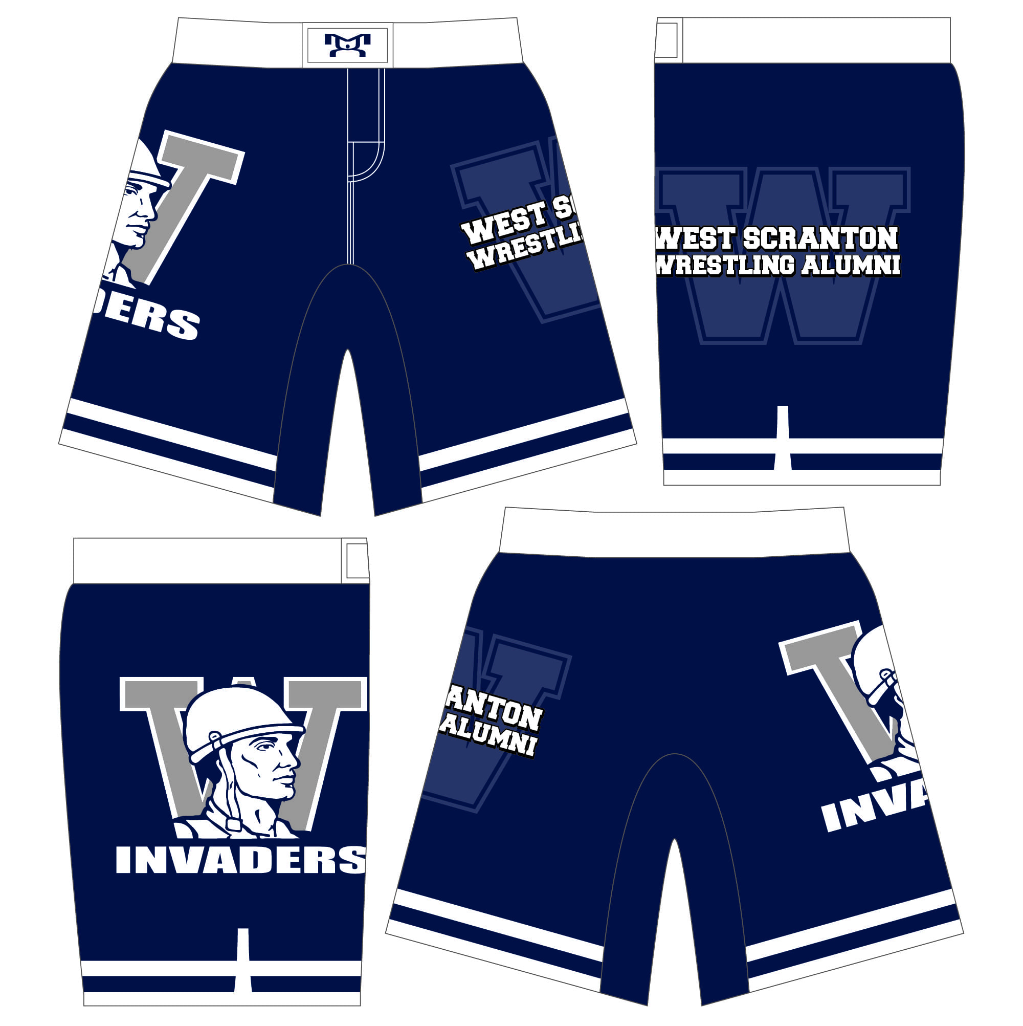 West Scranton Wrestling Alumni Fight Shorts