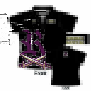 Riverdale High School Black Custom Women's Polo Shirt