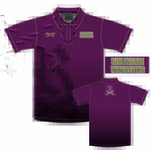 Riverdale High School Maroon Custom Polo
