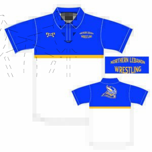Northern Lebanon Wrestling Club Custom White Polo Shirt