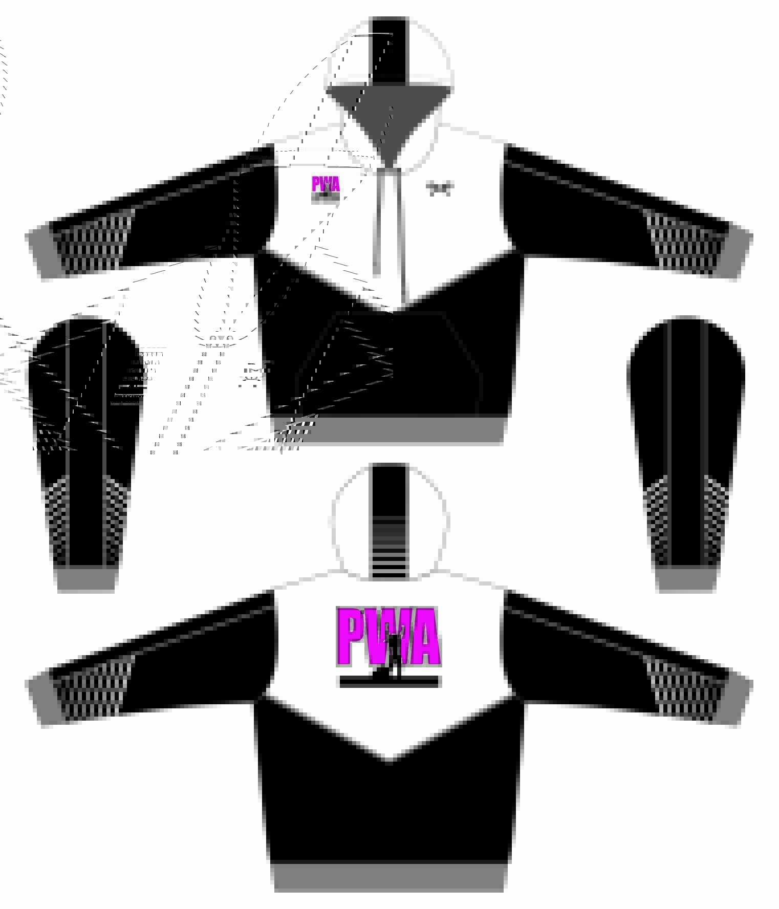 Purler Wrestling Academy Sublimated Hoodie