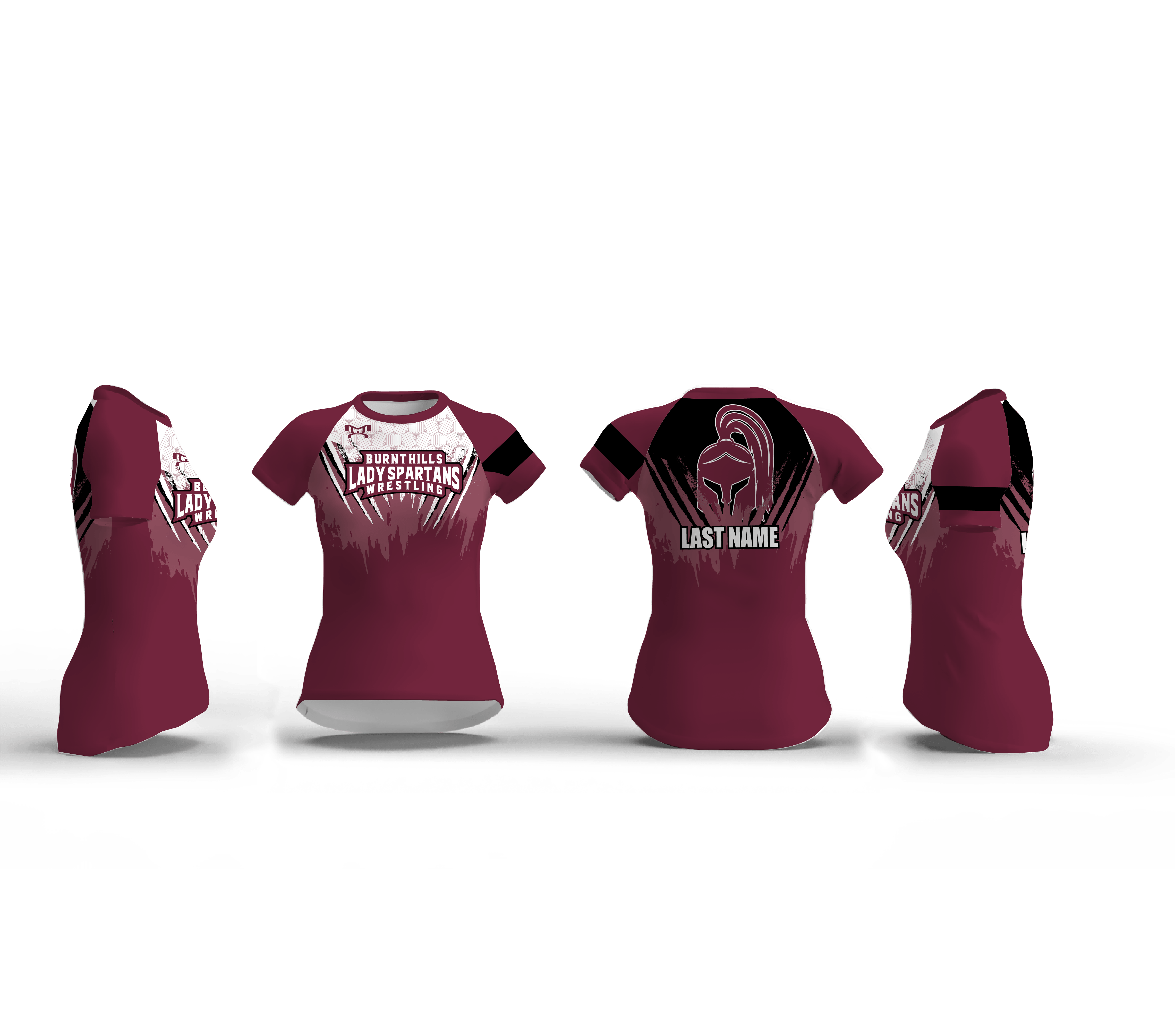 Burnt Hills Ballston Lake Women's Wrestling Custom Womens Compression Shirt 2024