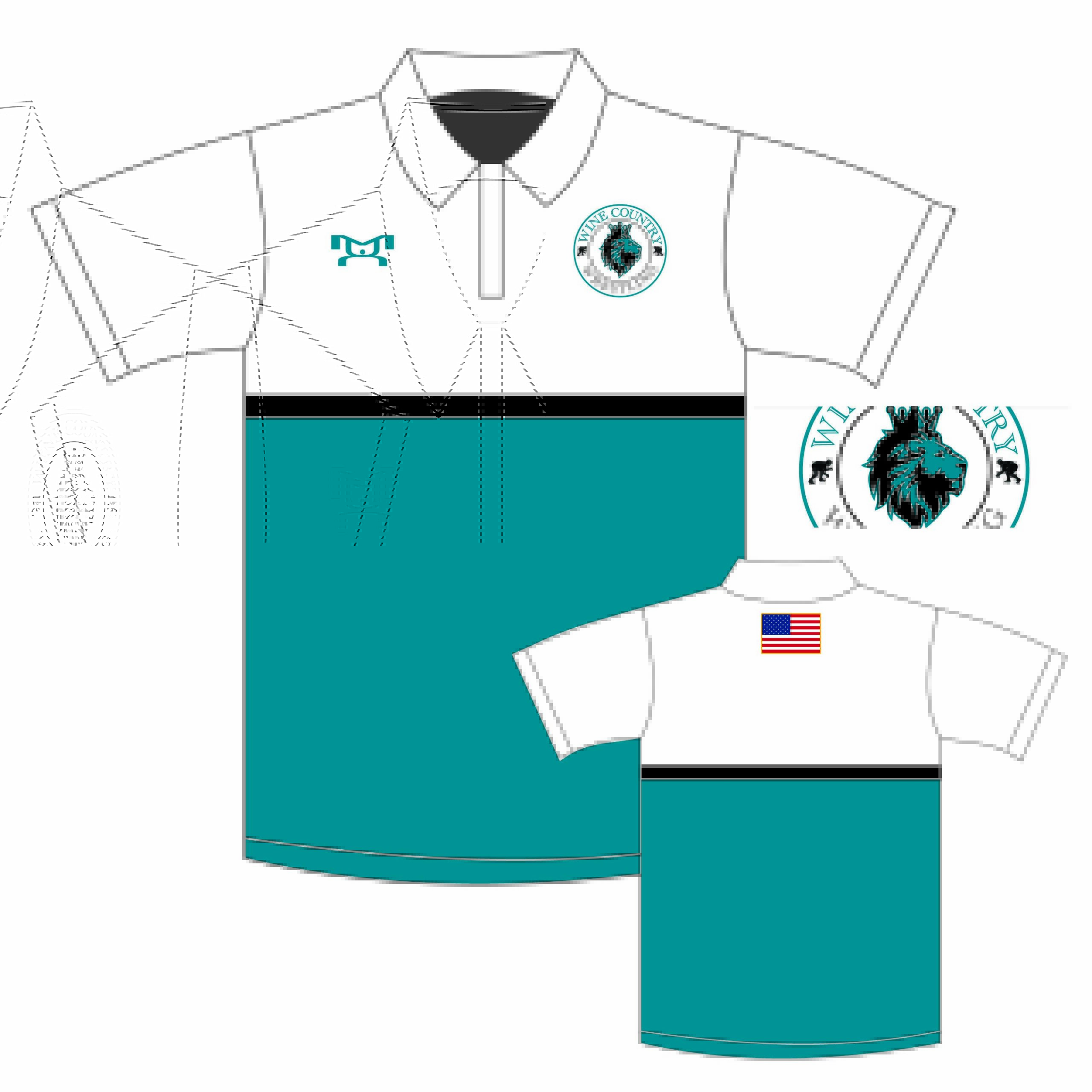 Wine Country Wrestling Academy Custom Polo