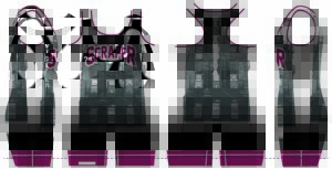 Steel Valley Scrapers Custom Maroon Women's Singlet