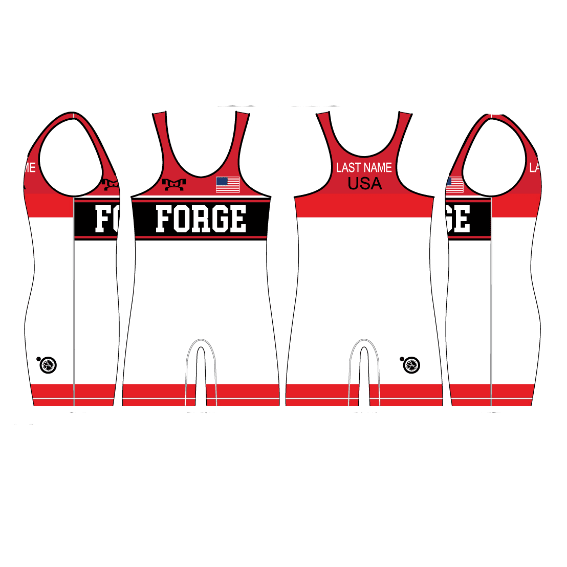 Bucks (Hoke County) Red Men's Singlet
