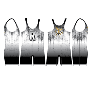 Roosevelt HS Roughriders White Wrestling Singlet