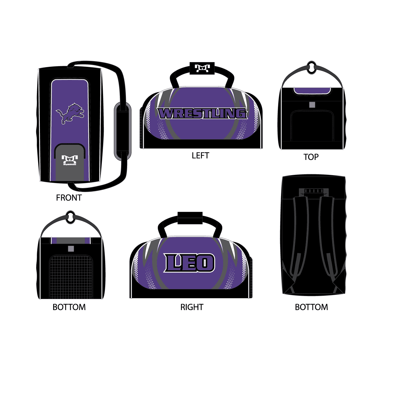 LEO Wrestling Custom Conversion Duffel Bag