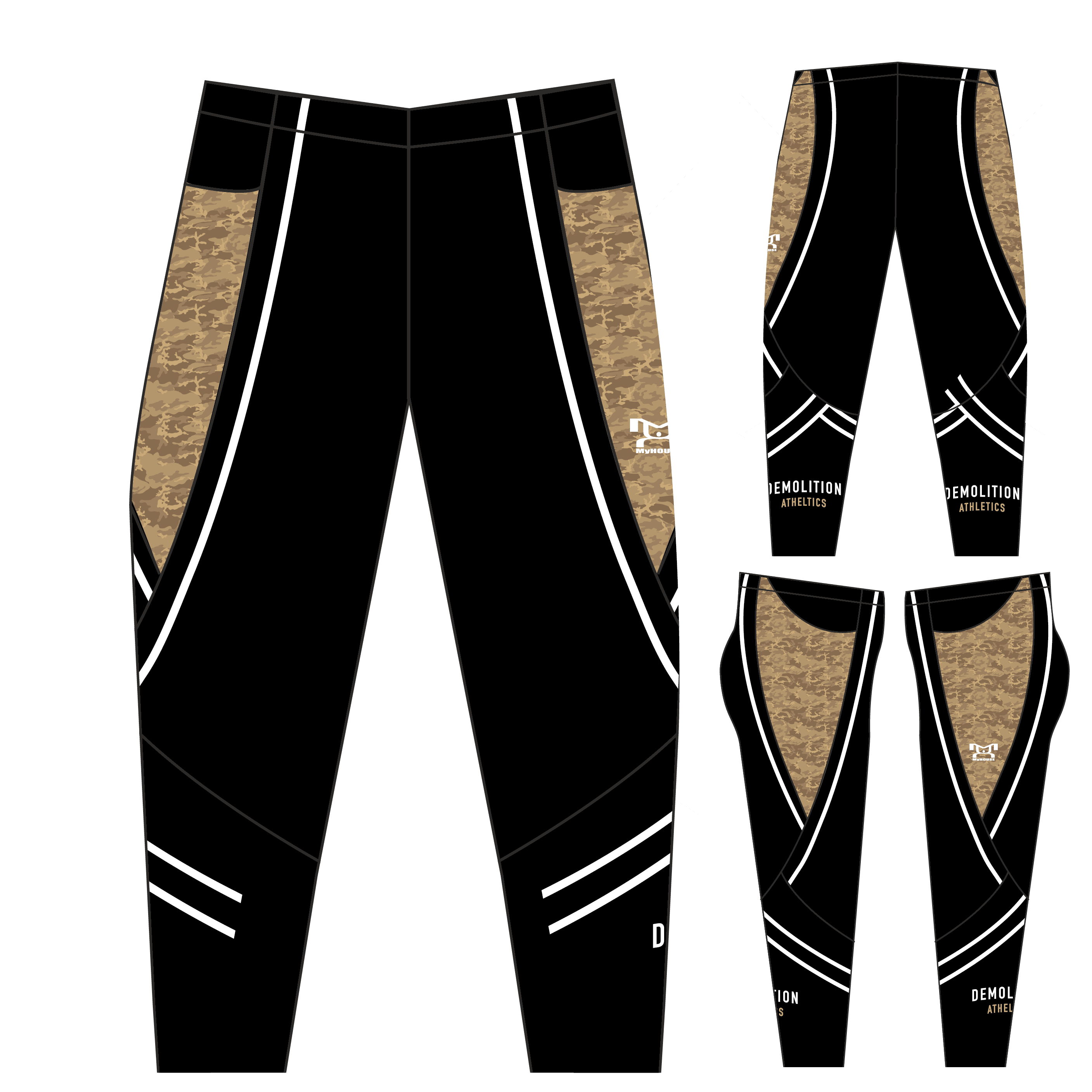 DEMOLITION Athletics Custom Full Length Women's Leggings W Pockets