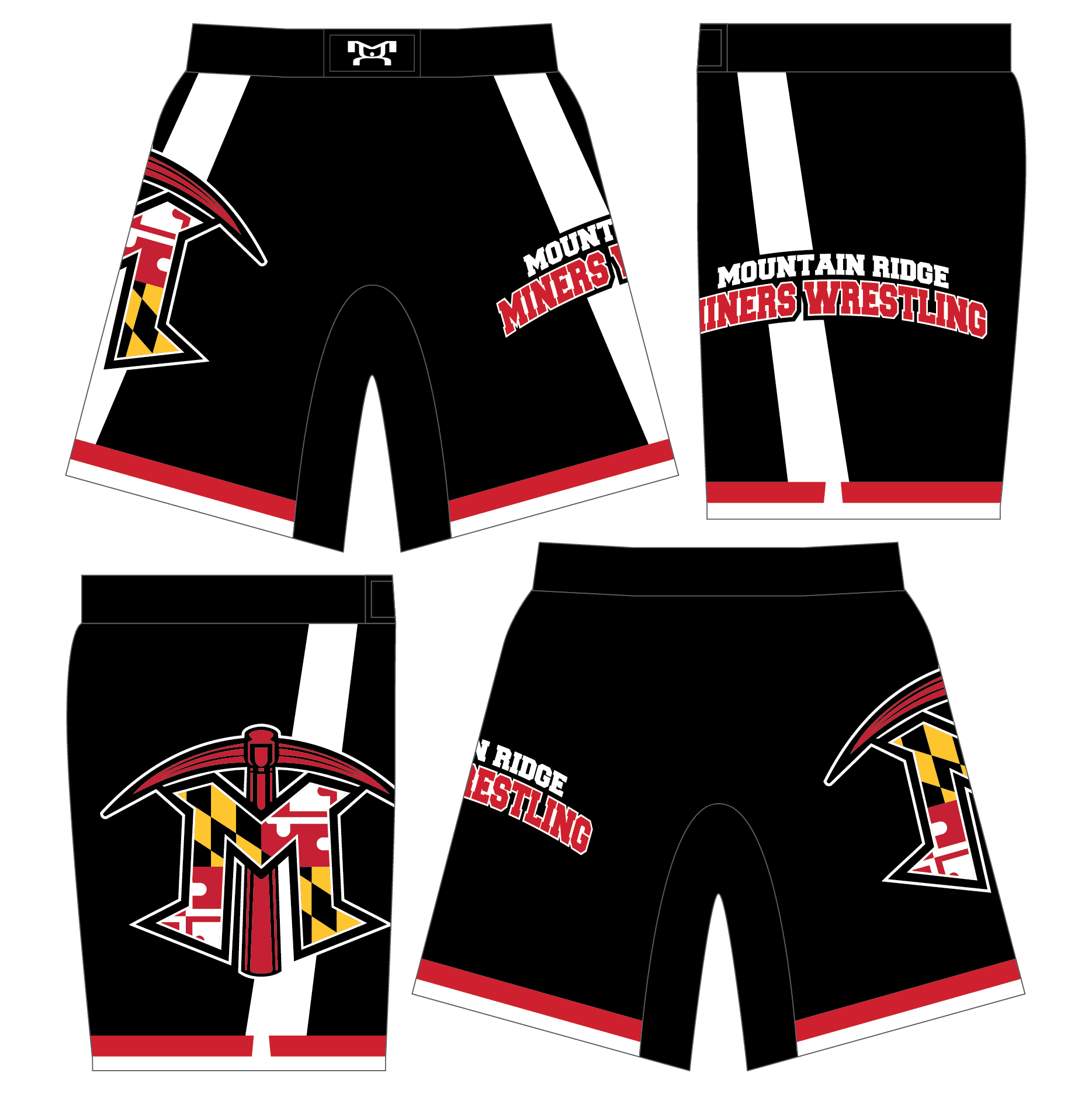 Mountain Ridge High School Custom Fight Shorts