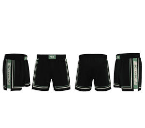 Legacy Black Shorts 6" Inseam
