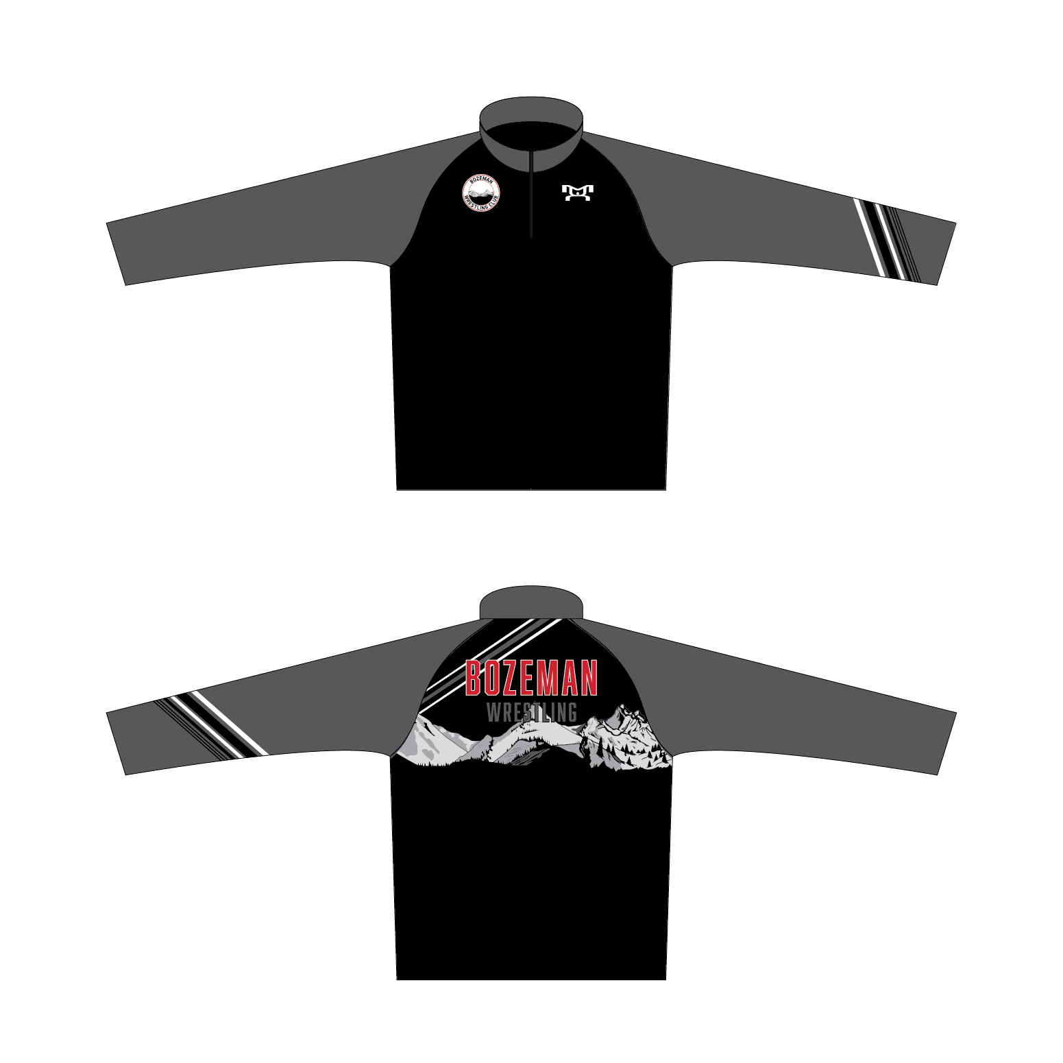 Bozeman Wrestling Club Custom Intrepid 1/4 Zip