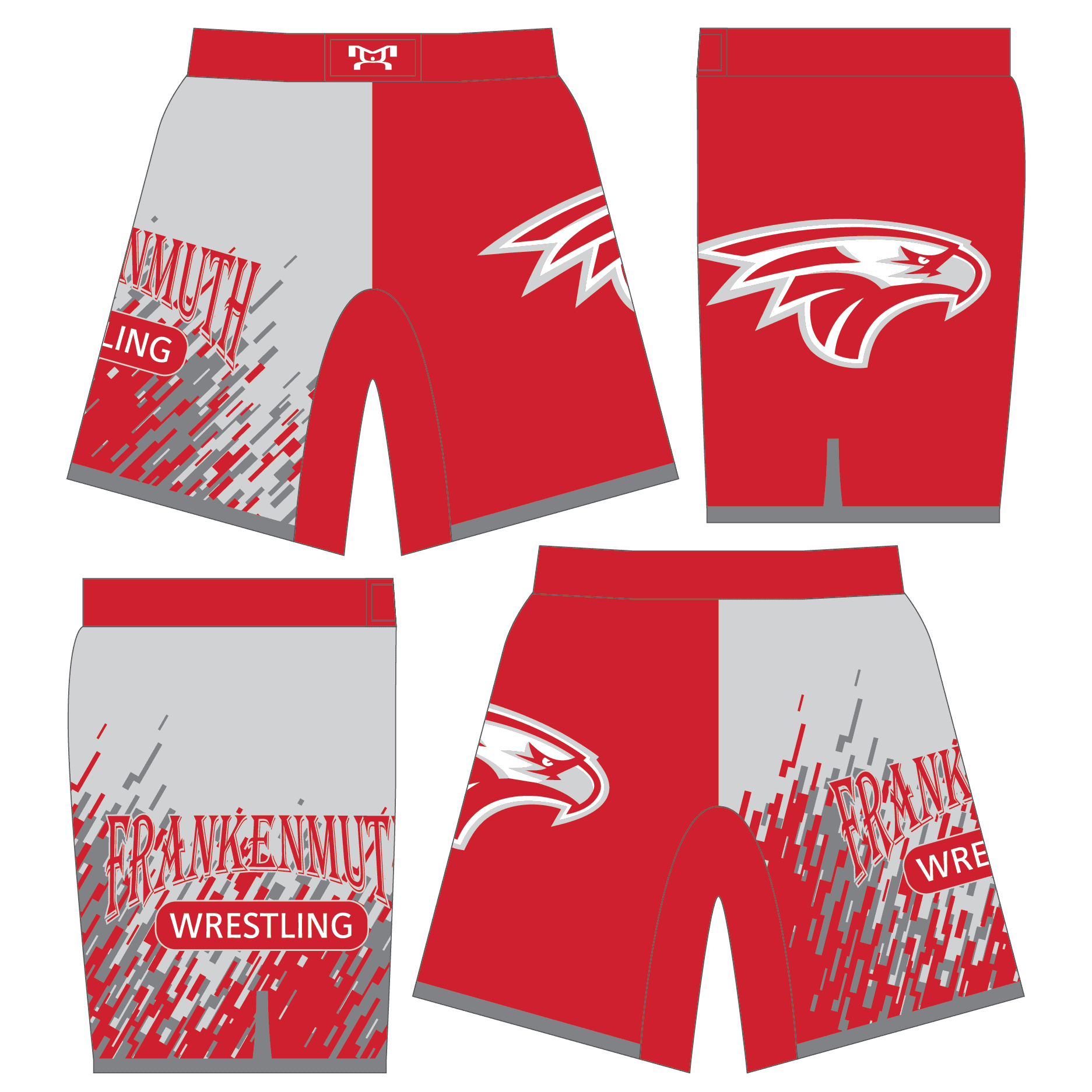 Frankenmuth Youth Custom Fight Shorts 2023