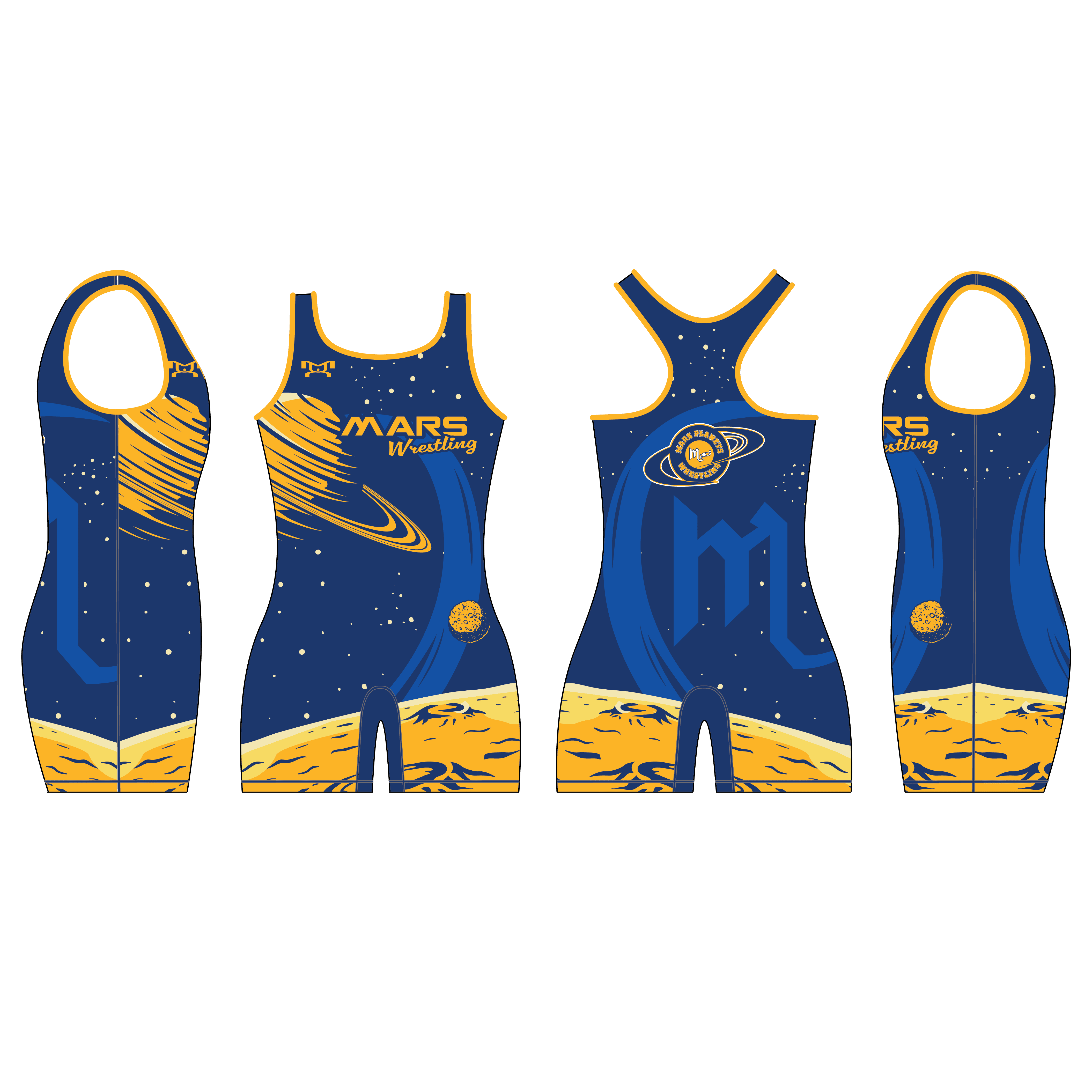 Mars Youth Custom Women's Space Singlet