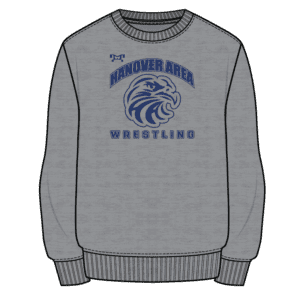 Hanover Area Sublimated Decal Grey Crewneck