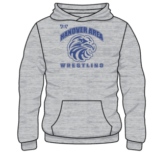 Hanover Area Custom Sublimated Decal Grey Hoodie