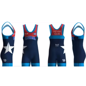 Cuba World Cup 2019 Blue Singlet with Blue Text (Pre-Order)