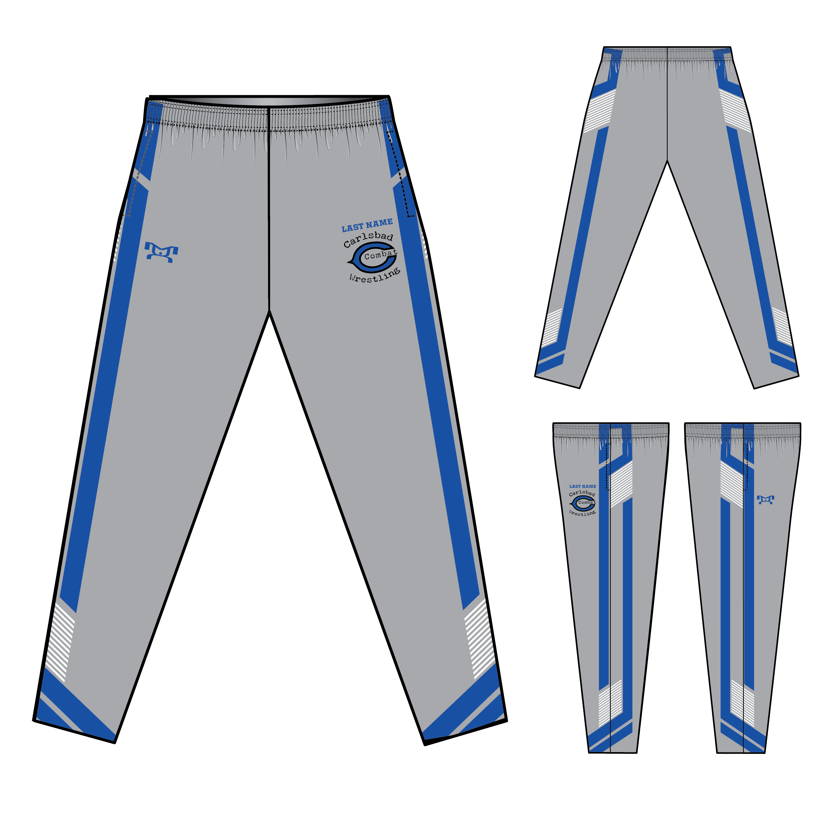 Carlsbad Combat Sublimated Tapered Pants W/ Zipper