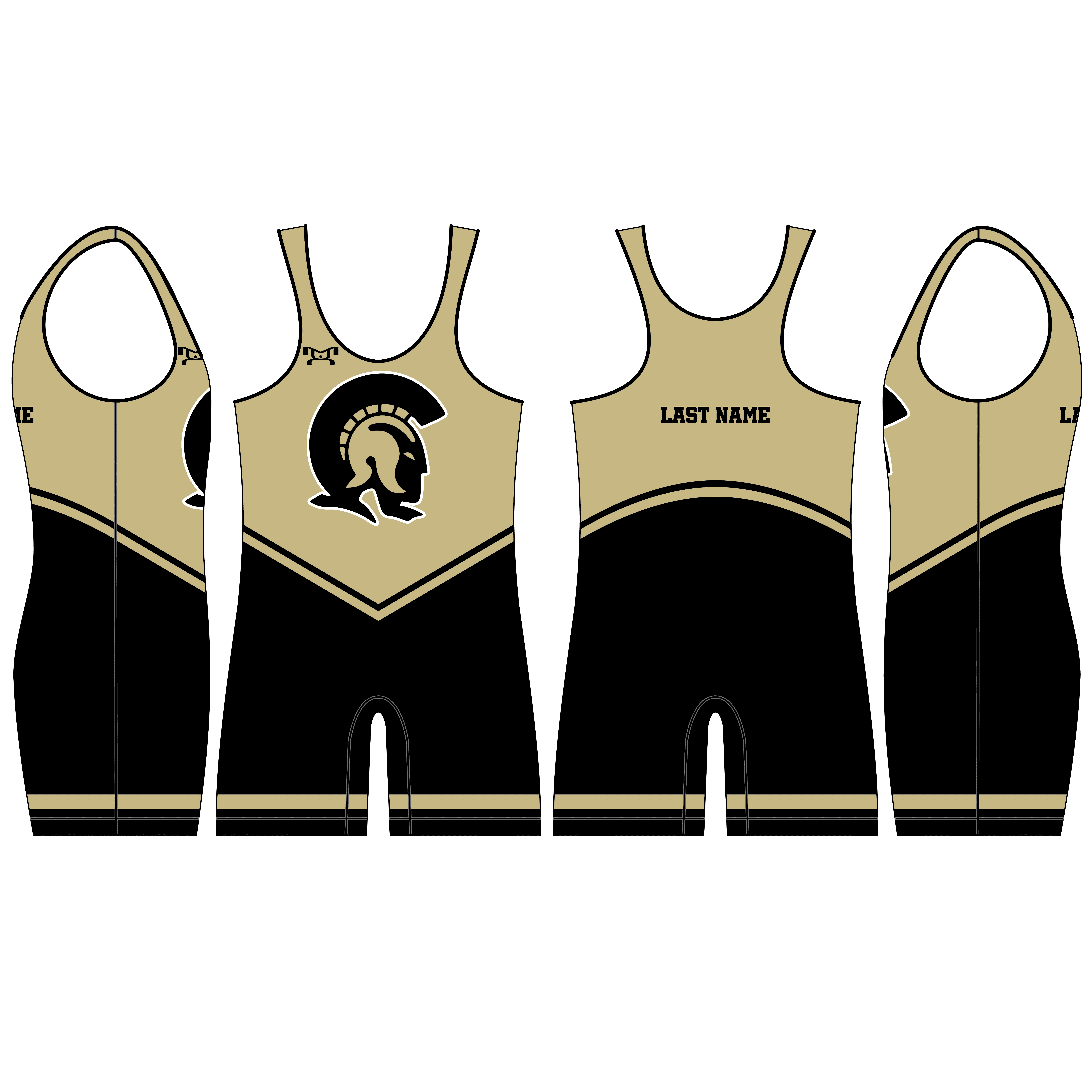 Trojan Express Wrestling Club HOME Custom Singlet