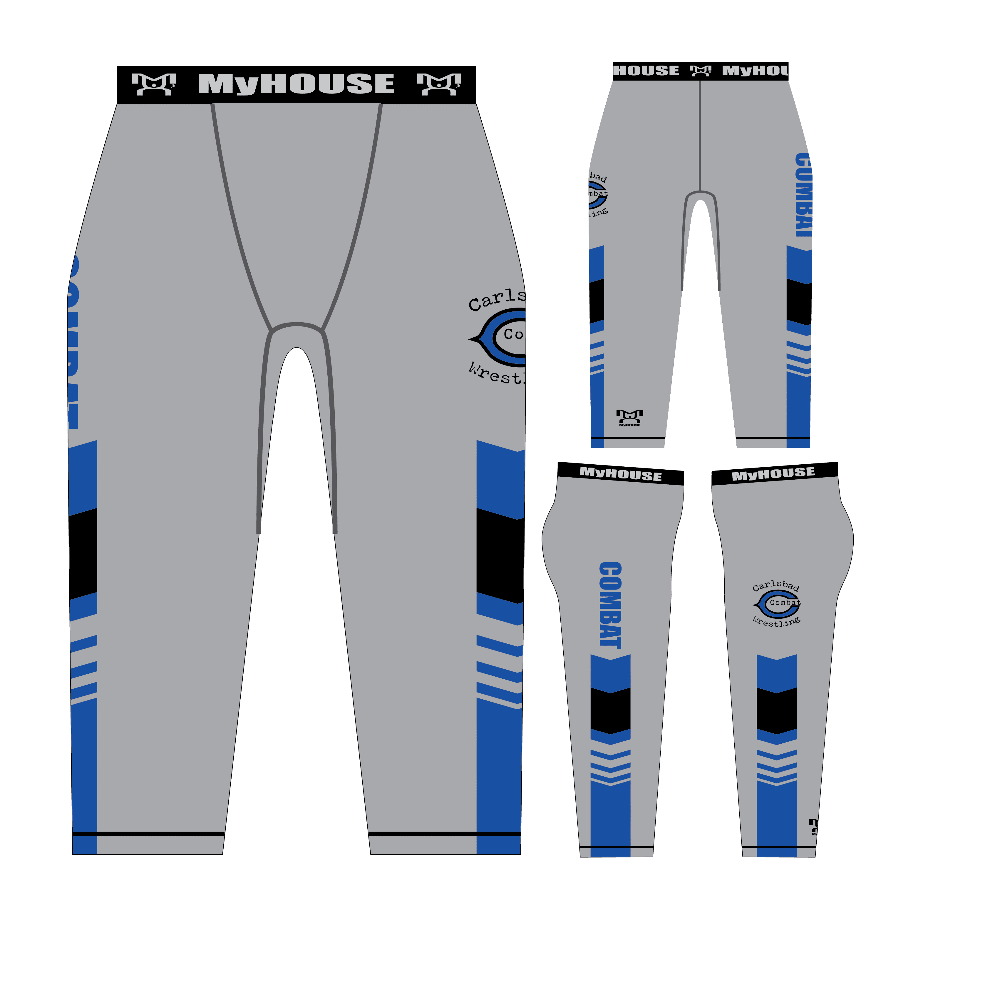 Carlsbad Combat Wrestling Club Custom Men's Legging