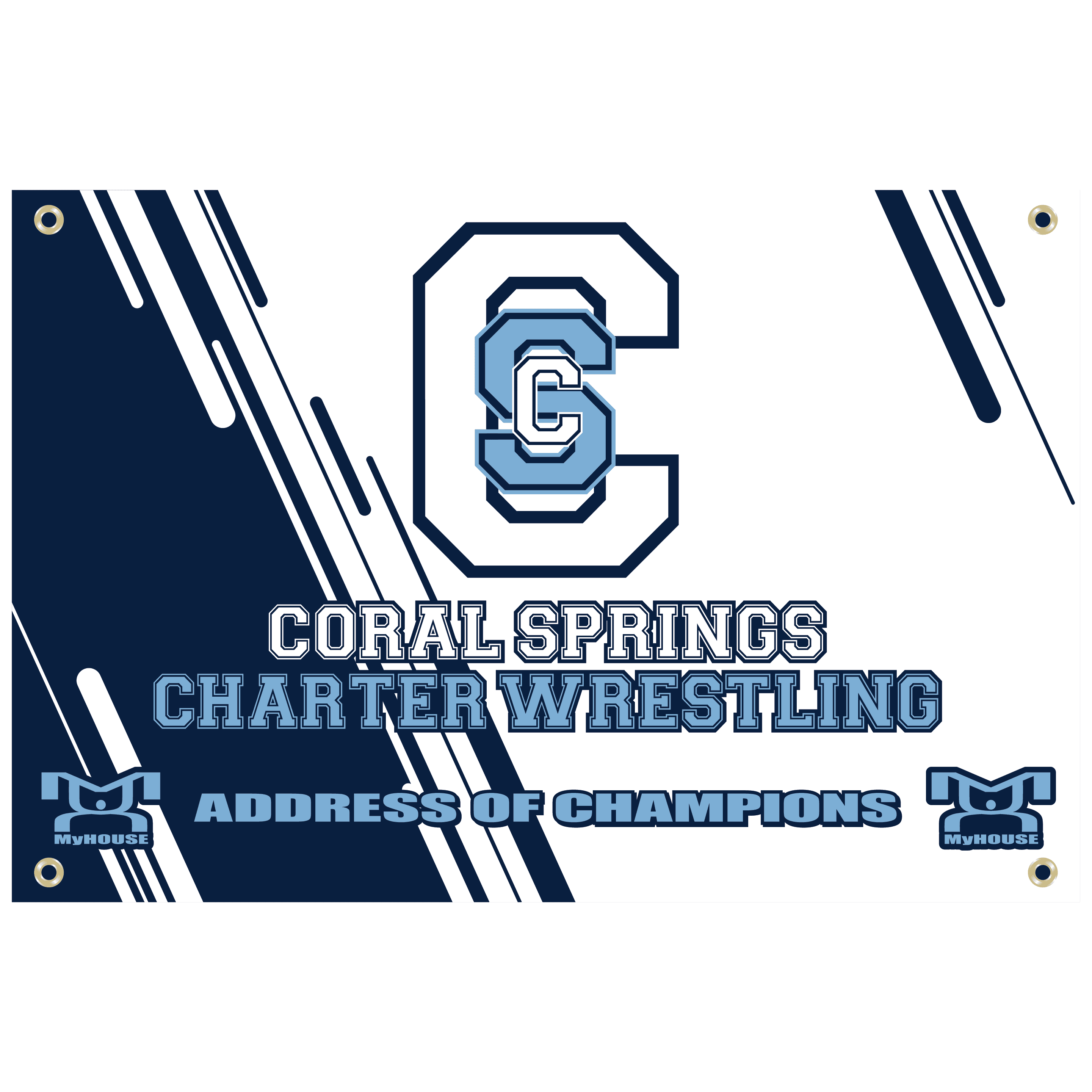 Coral Springs Charter Custom Team Banner