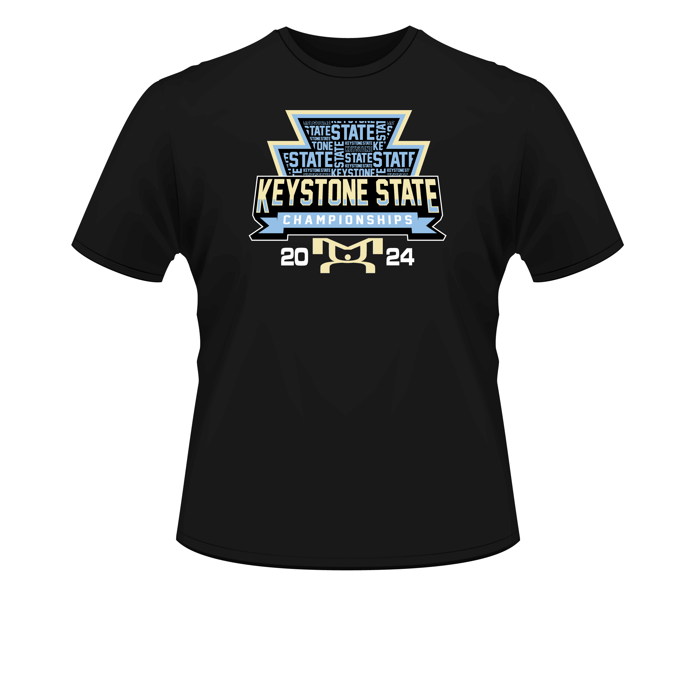 Keystone State Text 2024 Heat-Press T-Shirt