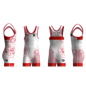 Algeria UWW 2024 Red Freestyle Singlet(PRE ORDER)