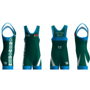 Belarus UWW 2024 Blue Freestyle Singlet(PRE ORDER)