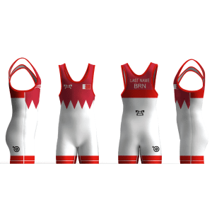 Bahrain UWW 2024 Red Freestyle Singlet(PRE ORDER)