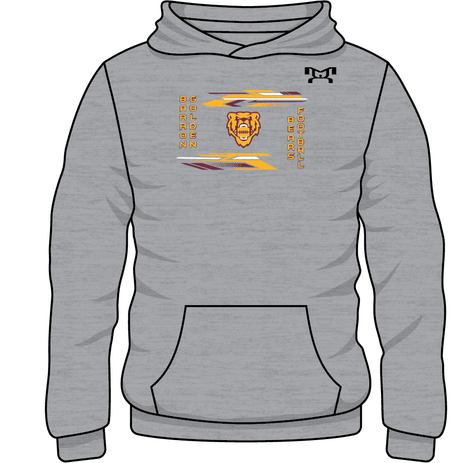 Barron Golden Bears Football Custom MyHOUSE Challenger Hoodie
