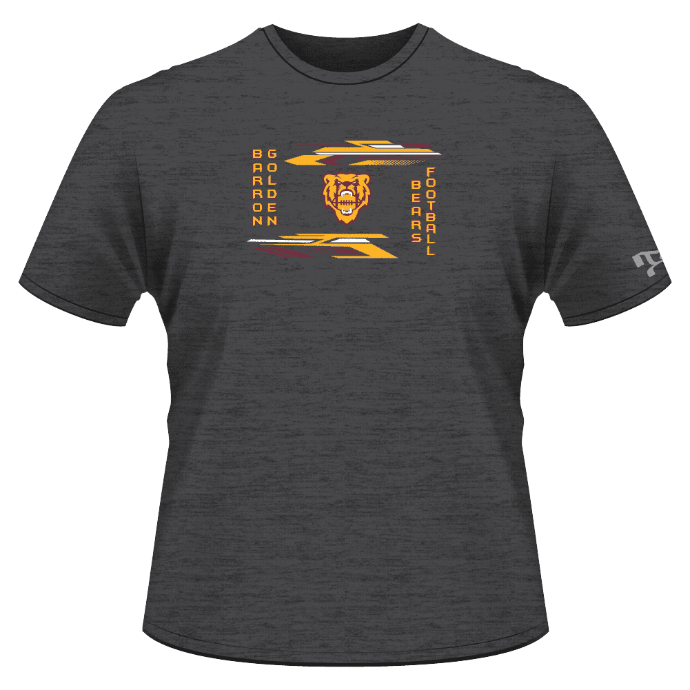 Barron Golden Bears Football Custom Heat Press T Shirt