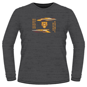 Barron Golden Bears Football Custom Heat Press Long Sleeve