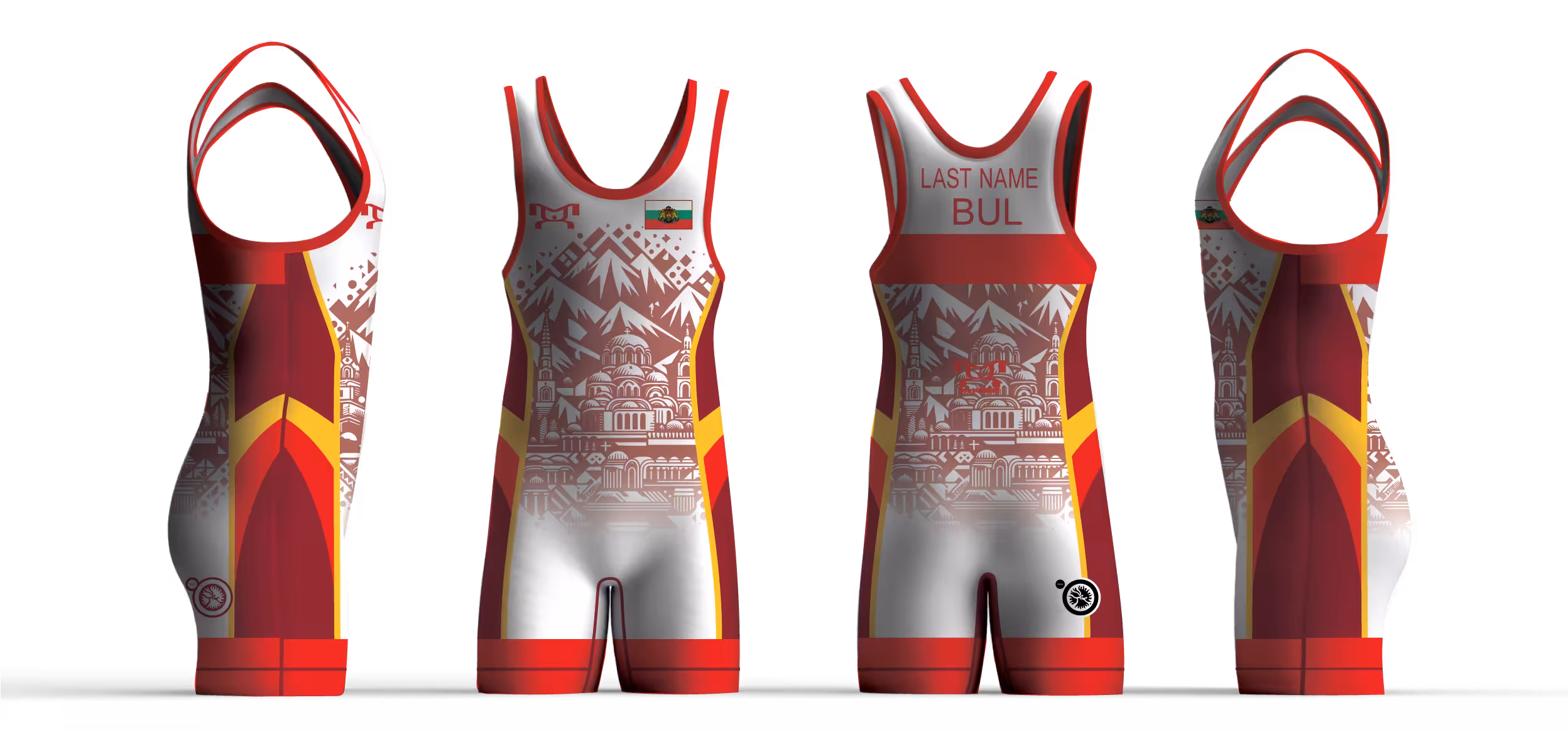 Bulgaria UWW 2024 Red Freestyle Singlet(PRE ORDER)