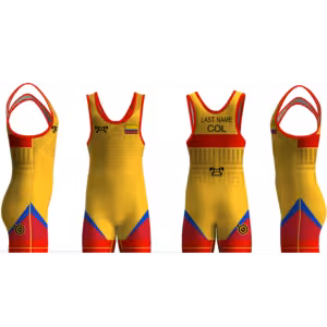 Colombia UWW 2024 Red Freestyle Singlet(PRE ORDER)