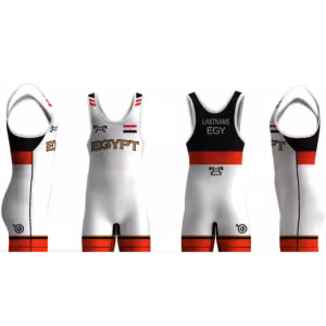 Egypt UWW 2024 Red Freestyle Singlet(PRE ORDER)