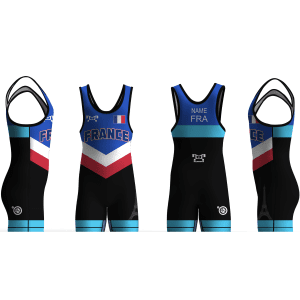 France UWW 2024 Blue Freestyle Singlet(PRE ORDER)