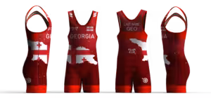 Georgia UWW 2024 Red Freestyle Singlet(PRE ORDER)