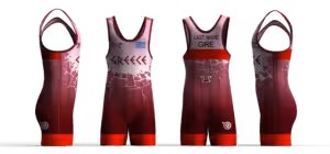 Greece UWW 2024 Red Freestyle Singlet(PRE ORDER)