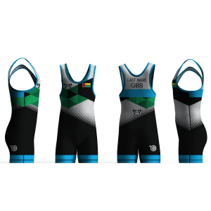 Guinea Bissau UWW 2024 Blue Freestyle Singlet(PRE ORDER)