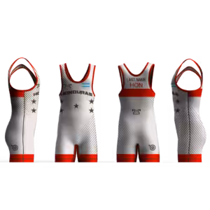 Honduras UWW 2024 Red Freestyle Singlet(PRE ORDER)