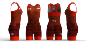 Hungary UWW 2024 Women's Red Freestyle Singlet(PRE ORDER)