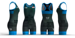 Hungary UWW 2024 Women's Blue Freestyle Singlet(PRE ORDER)