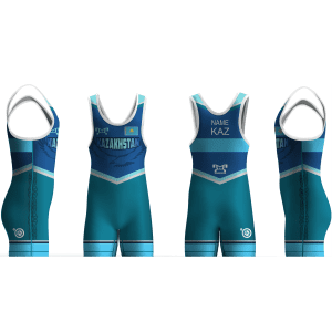 Kazakhstan UWW 2024 Blue Freestyle Singlet (pre order)